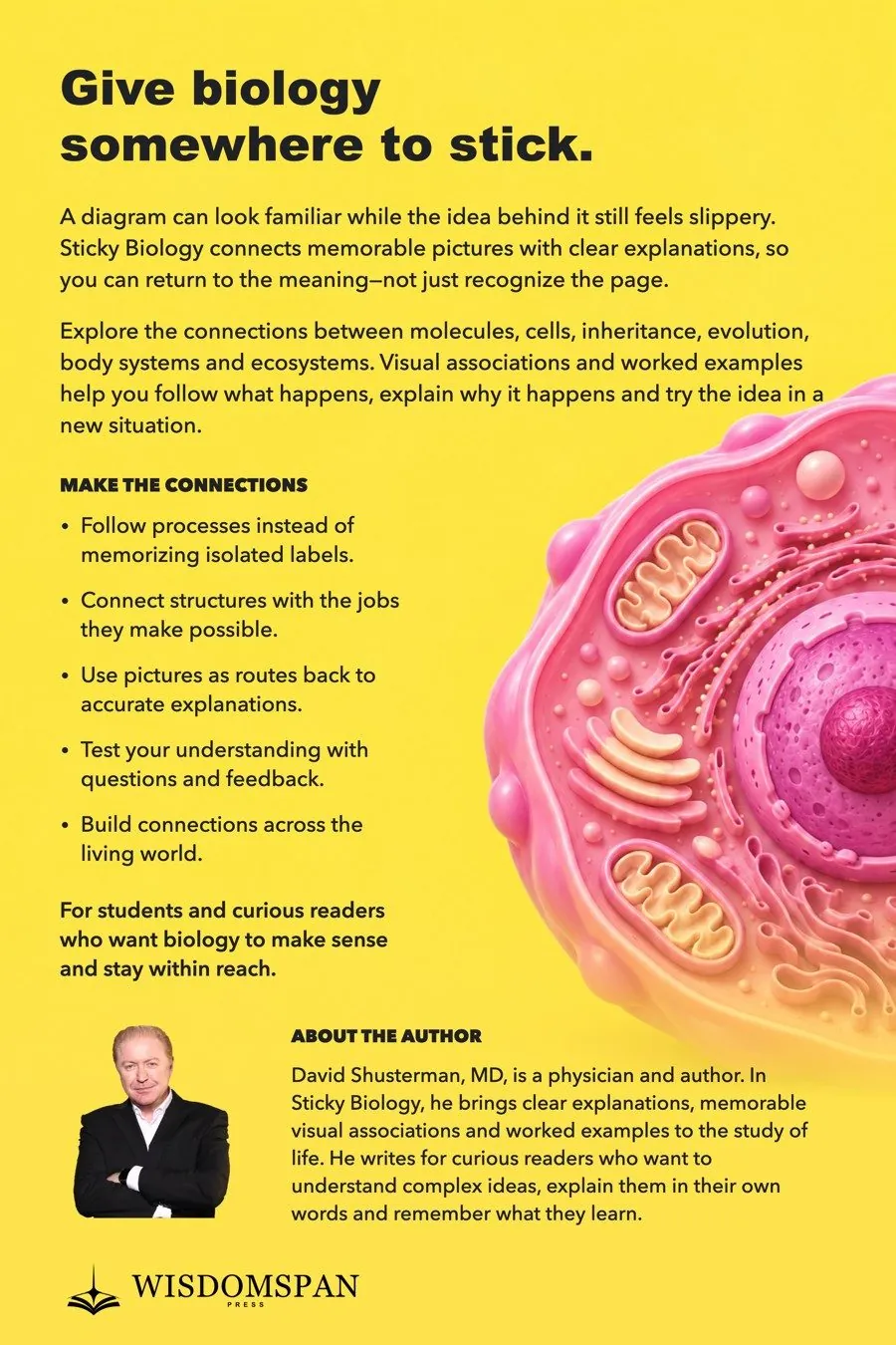 Sticky Biology 封底,含图书简介和作者简介
